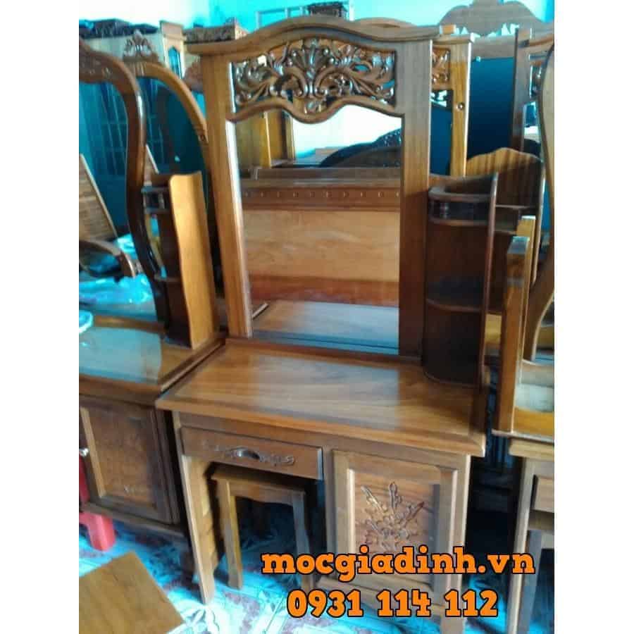 BÀN TRANG ĐIỂM GỖ CĂM XE VUÔNG - BTCV01 2 BÀN TRANG ĐIỂM GỖ CĂM XE VUÔNG - BTCV01