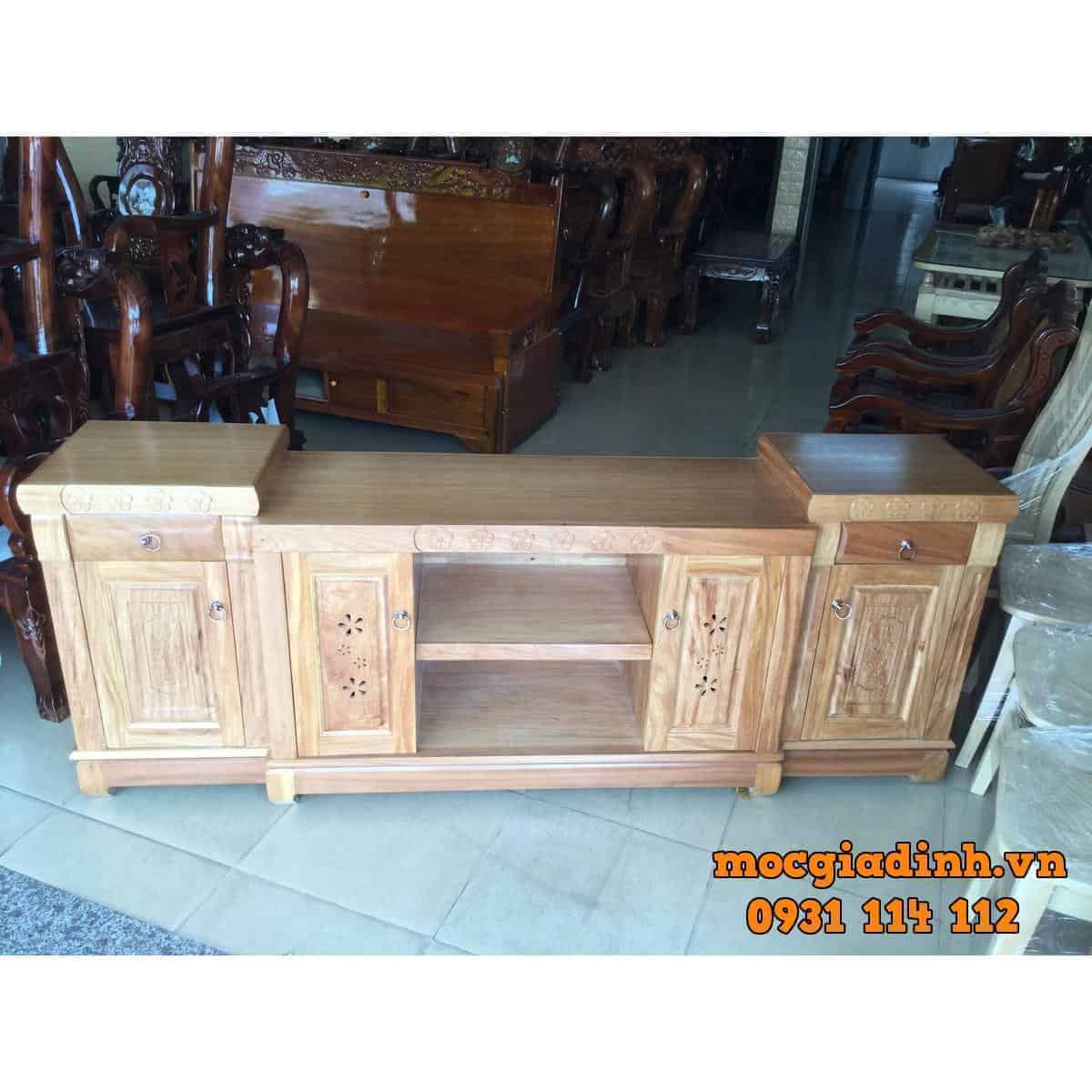 KỆ TIVI GỖ ĐINH HƯƠNG - KTĐ05 3 KỆ TIVI GỖ ĐINH HƯƠNG - KTĐ05