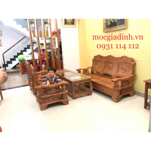 Bộ bàn ghế Sồi Đồng Tiền