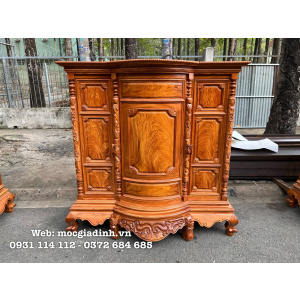 Tủ thờ gỗ gõ đỏ 1m6 trám lào