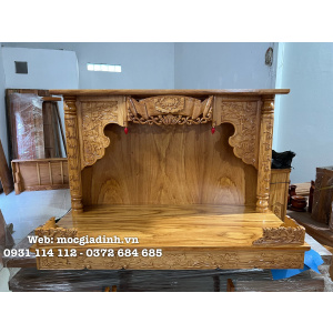 Trang Bà Gõ Đỏ Chạm Sen