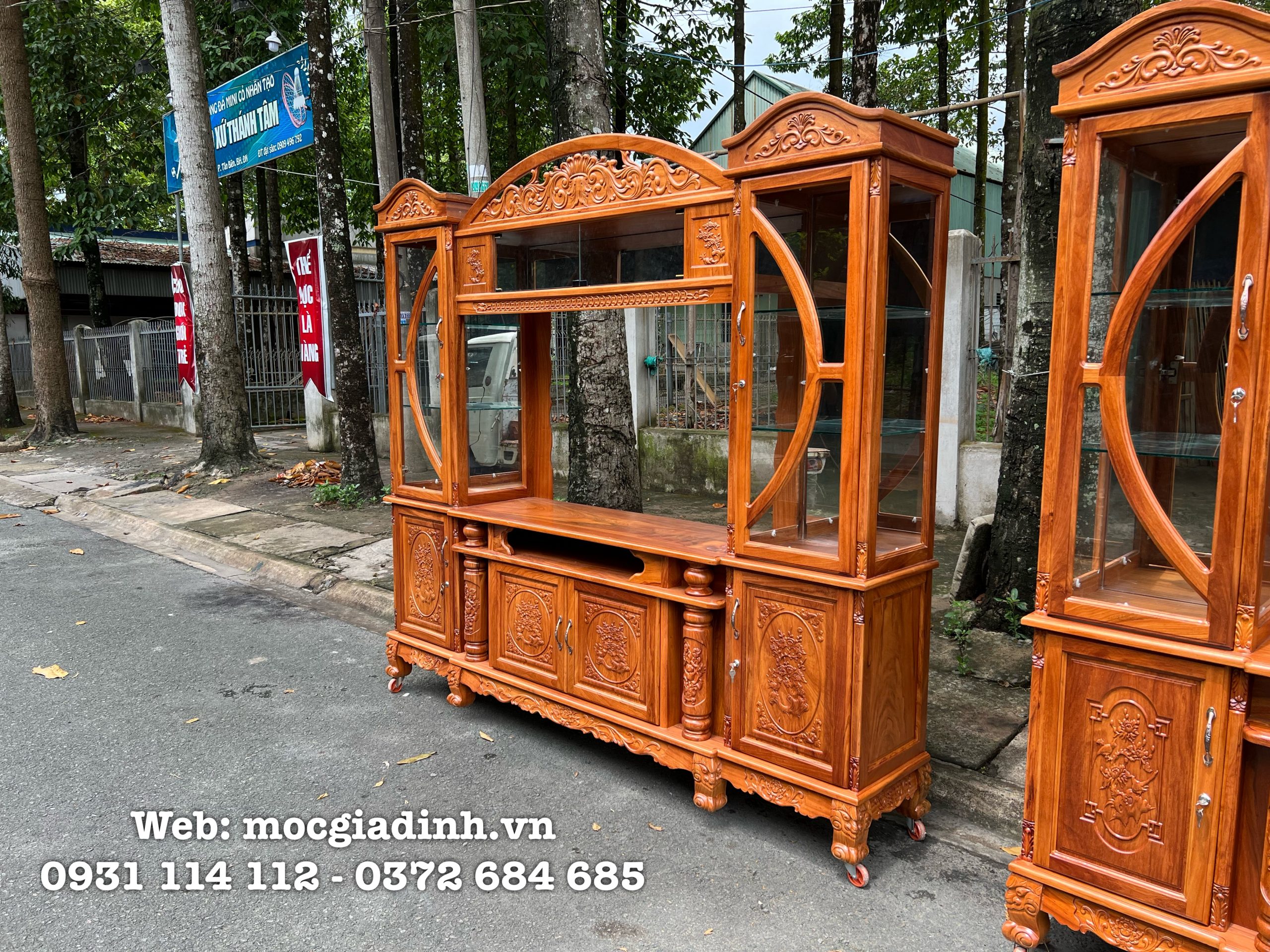 kệ tivi kết hợp với tủ rượu