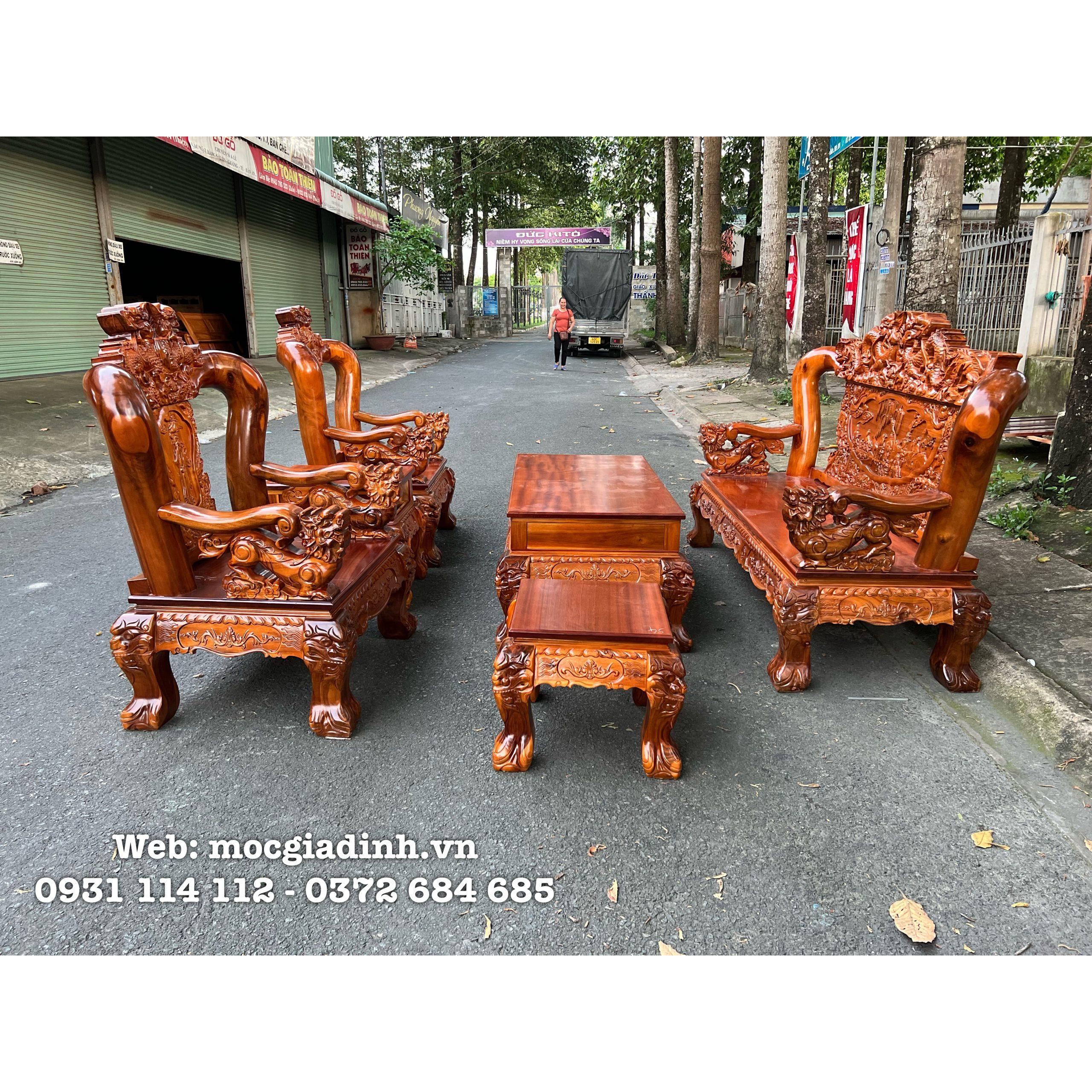 D866B76B-7F95-4527-9702-34A69A9B2EFC Bàn ghế gỗ tràm tay 14 nghê khối