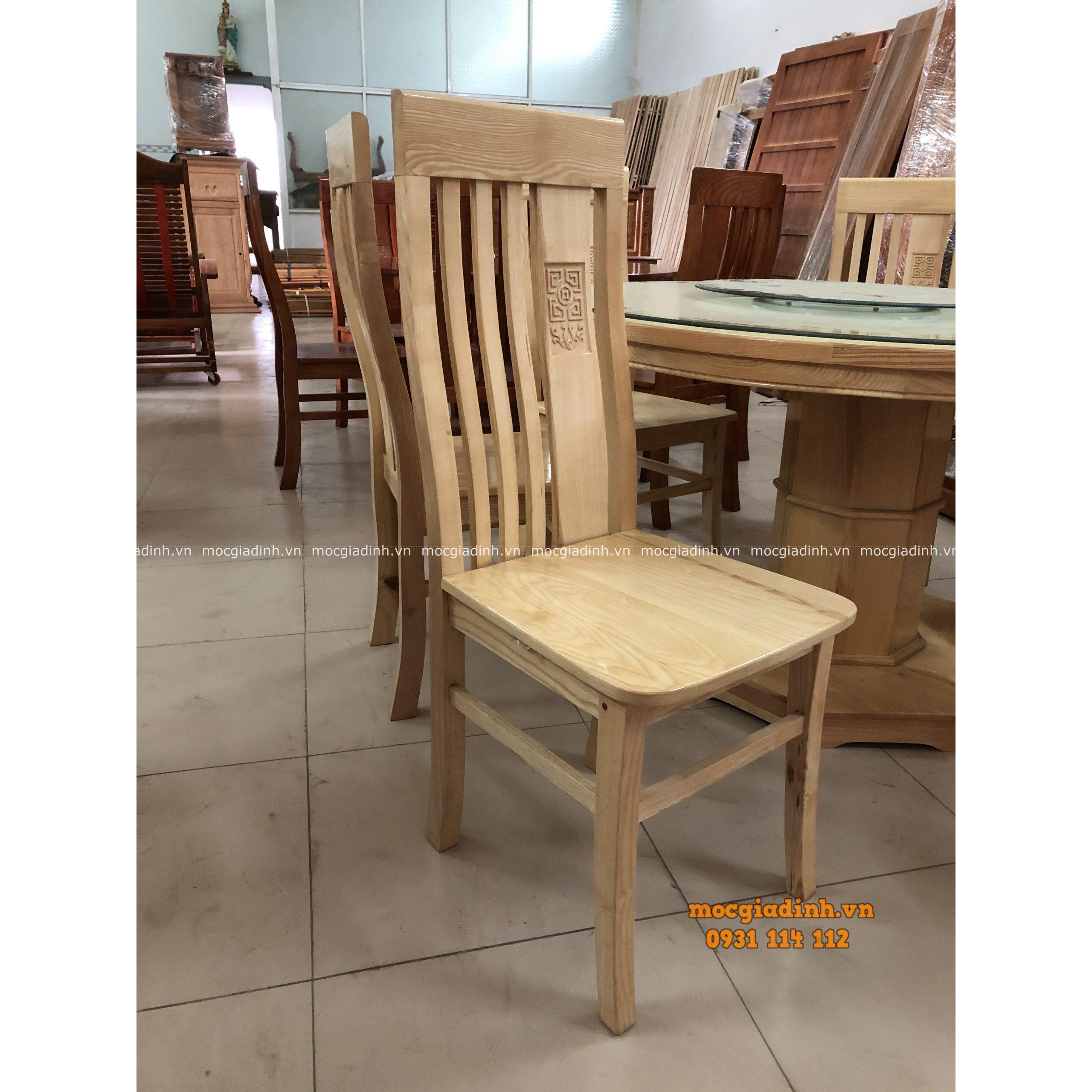 bàn ăn gỗ sồi trắng tròn