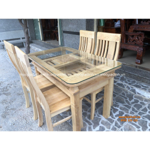 bàn ăn sồi pháp 4 ghế