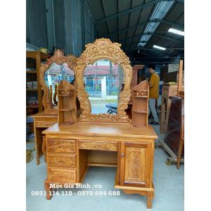 Bàn trang điểm Gõ Hoa Hồng lớn sang trọng