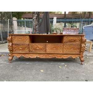 Kệ tivi Louis gõ đỏ cao cấp