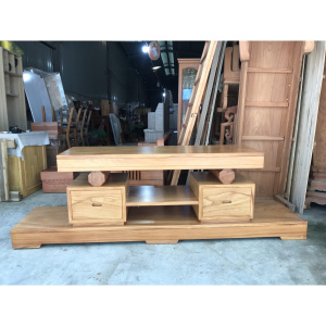 Kệ tivi nguyên khối Gõ Đỏ cao cấp gỗ tự nhiên