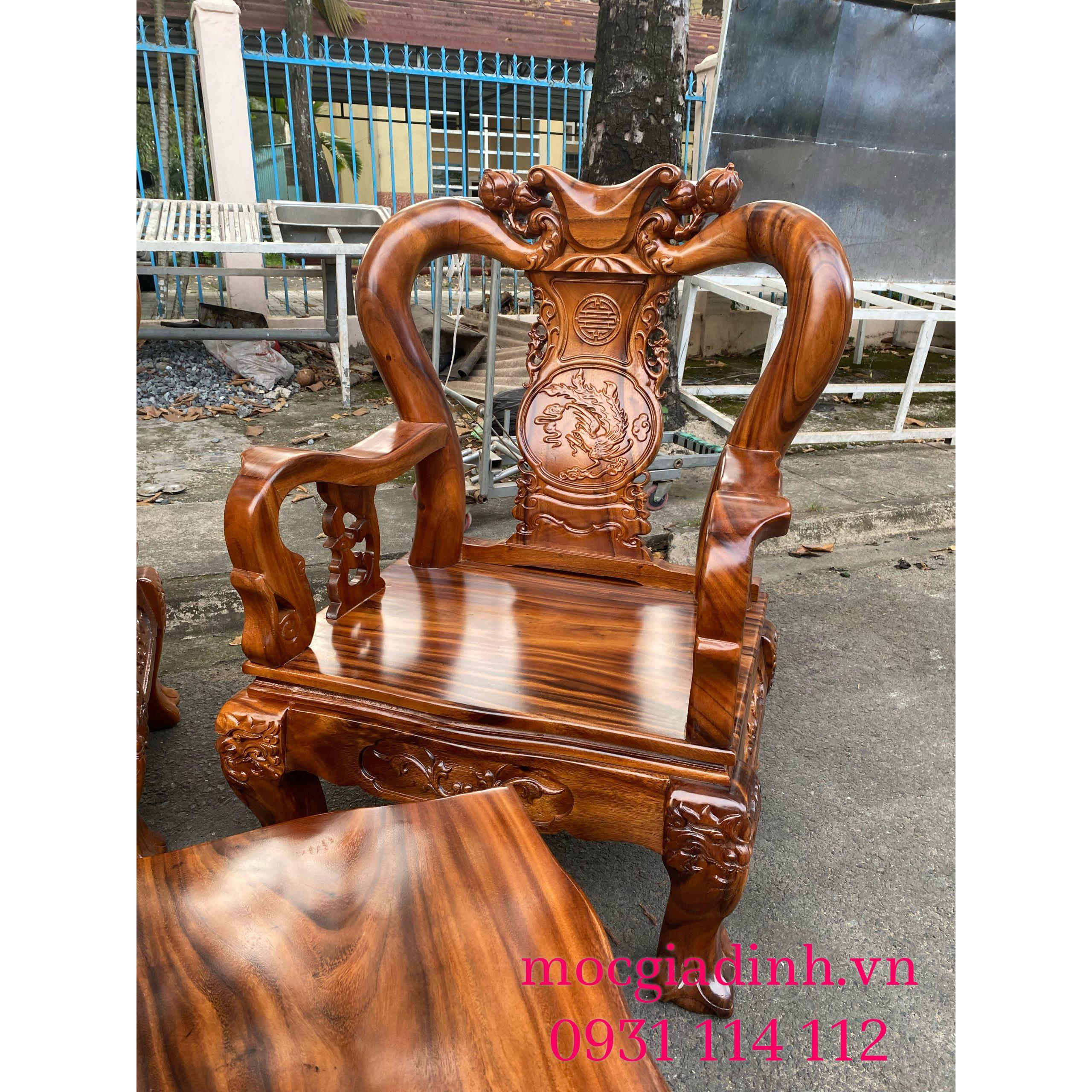 Bộ bàn ghế Lim Đen Tứ Linh