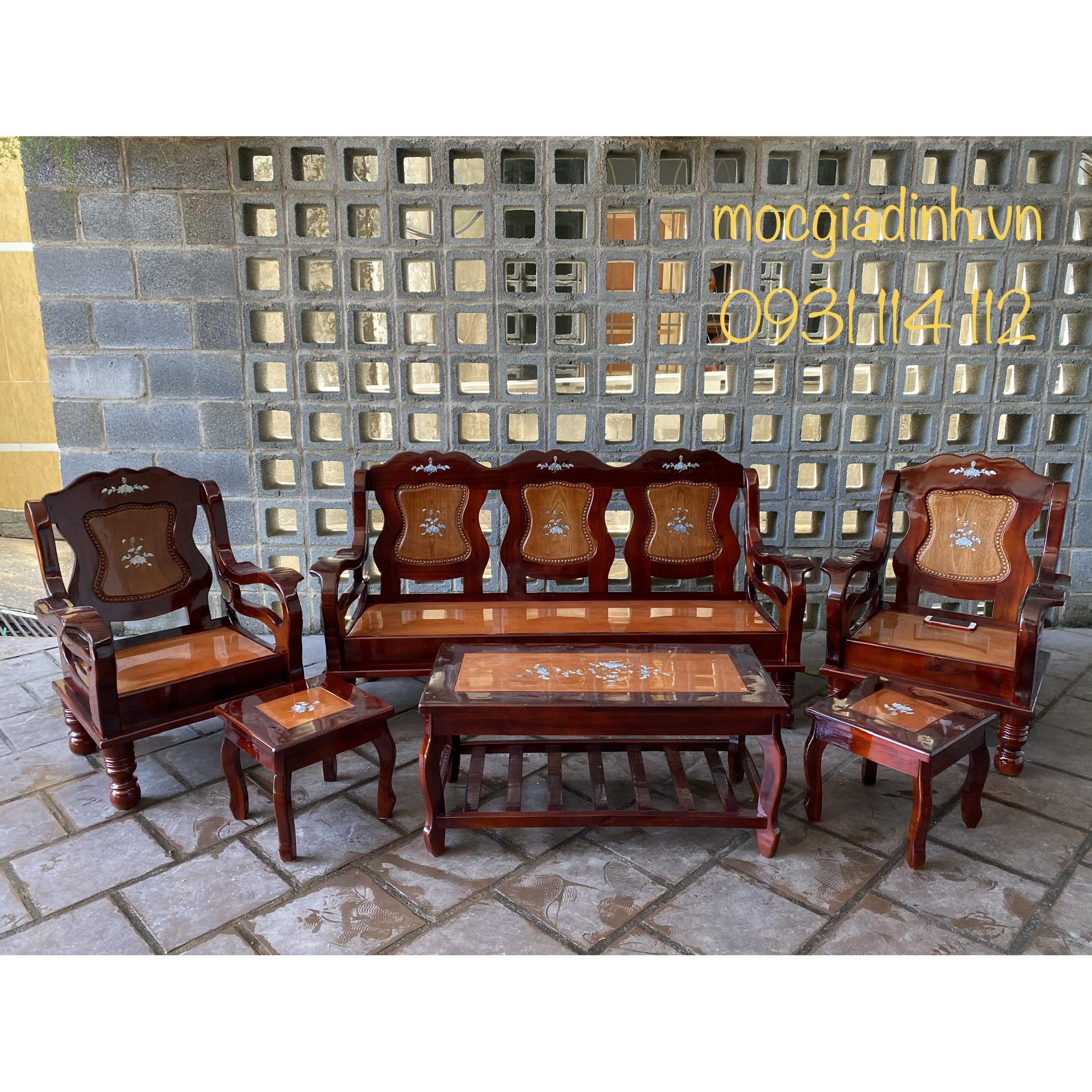 Bộ bàn ghế Tràm Mã Lai hiện đại