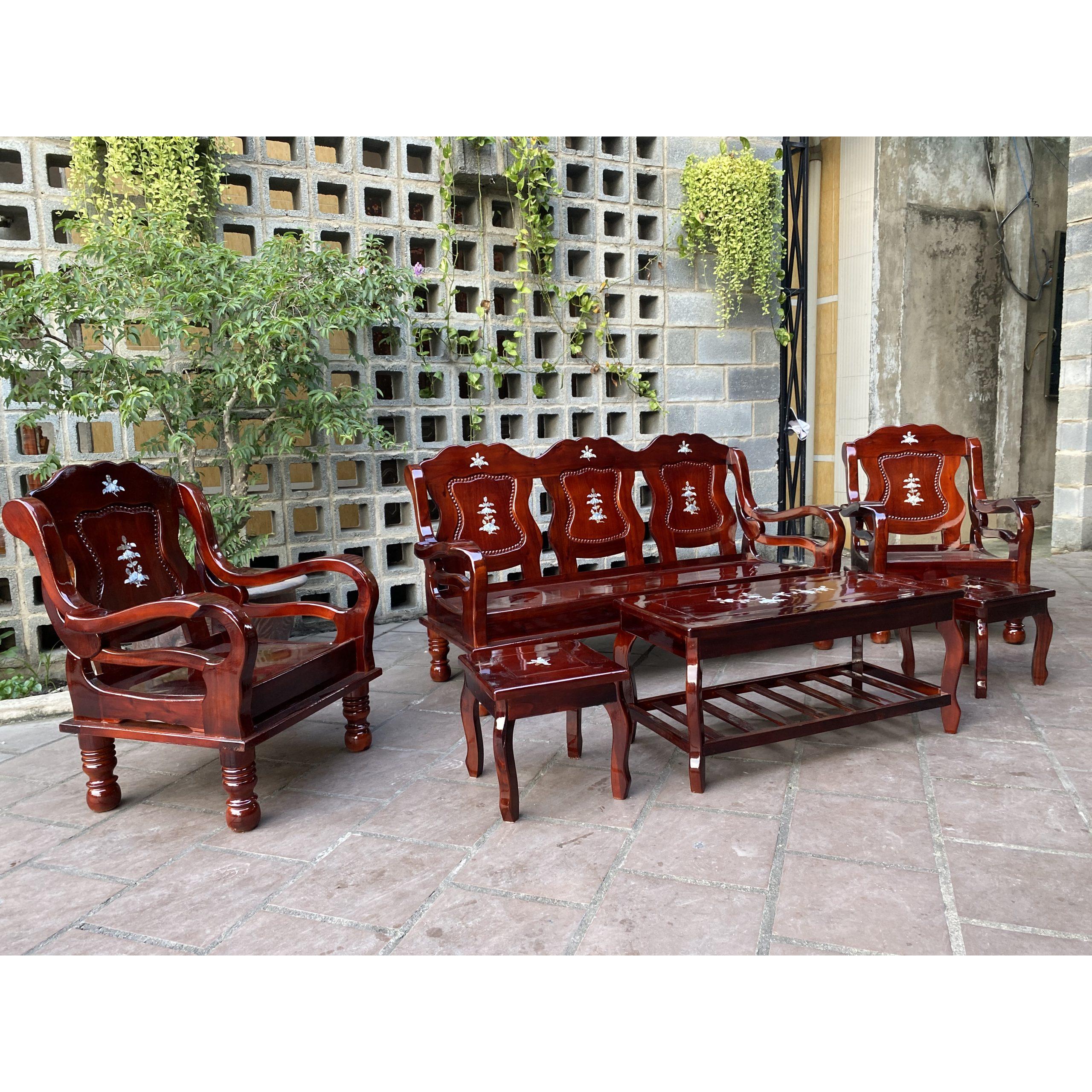 Bộ bàn ghế Tràm Mã Lai