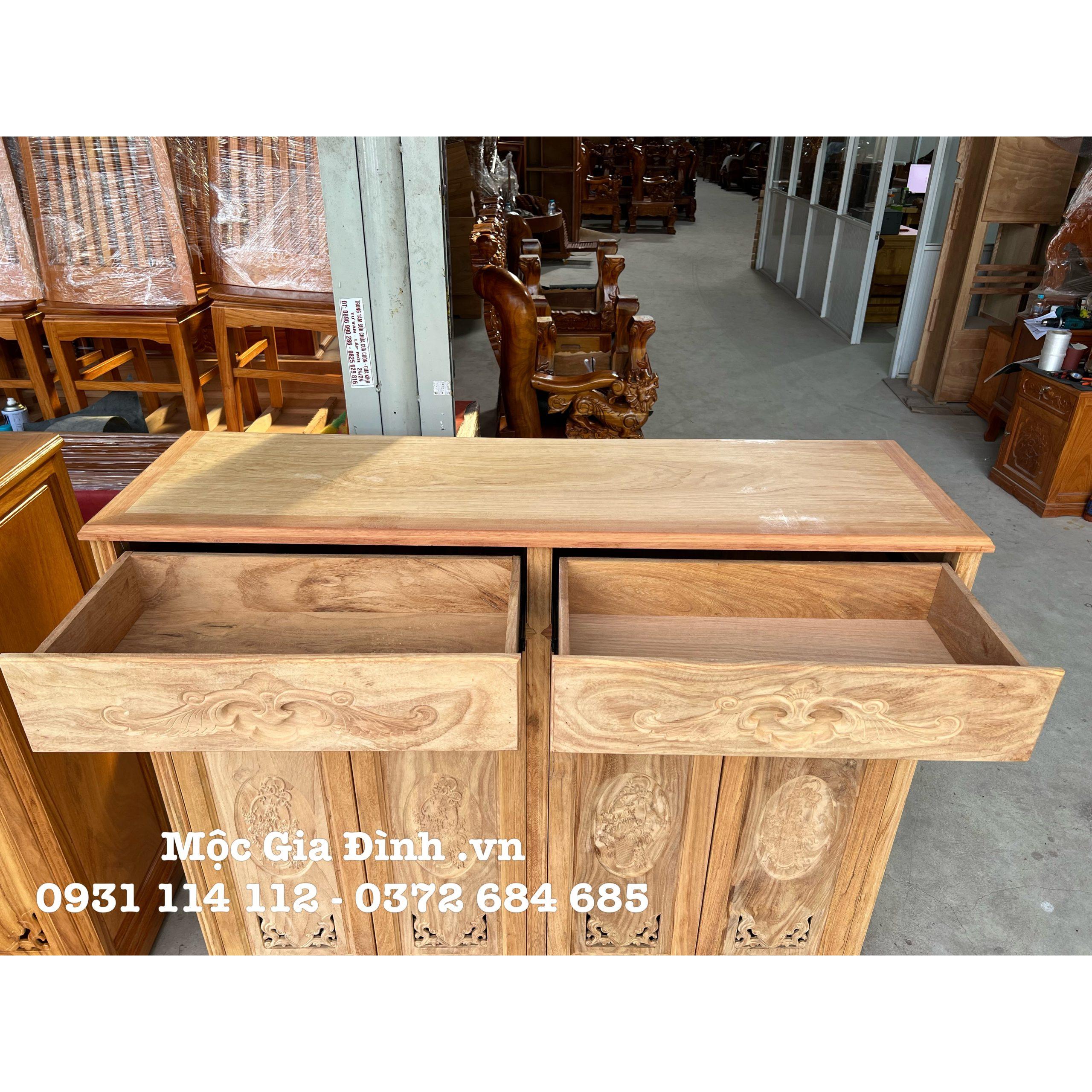 Tủ dép Gõ Đỏ Hoa Hồng gỗ tốt