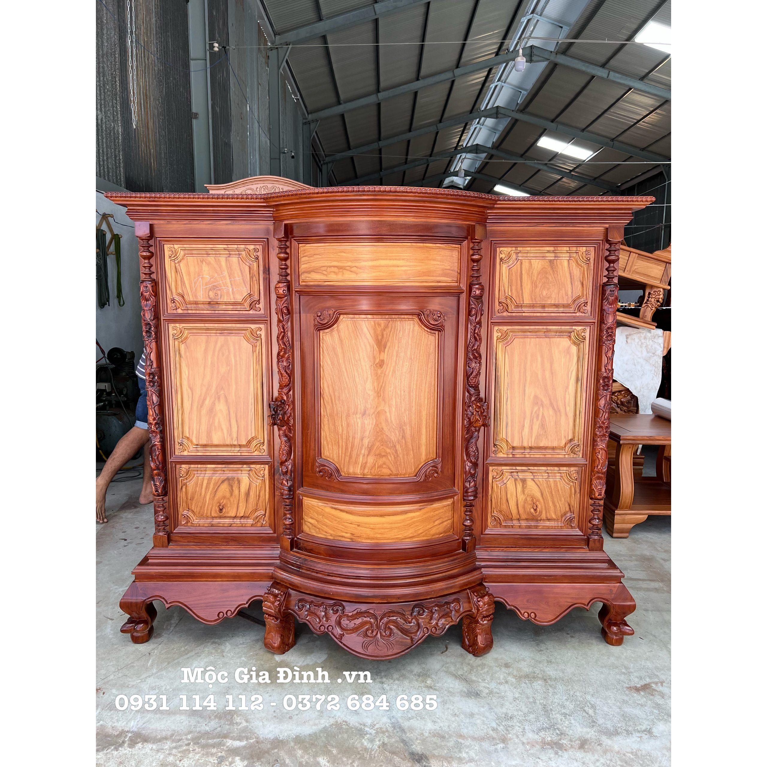 A1144C0A-2C3D-4FAE-8058-0B93A4B30DD7 Tủ thờ gỗ Căm Xe Trơn 1.8m