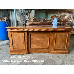 Bàn làm việc Gõ Đỏ Giám Đốc 1.8m đơn giản