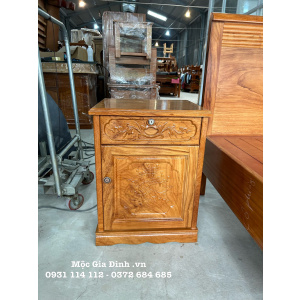 Tủ đầu giường Gõ Đỏ cánh mở
