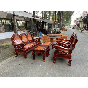 Bộ bàn ghế Thùng Chạm Hoa