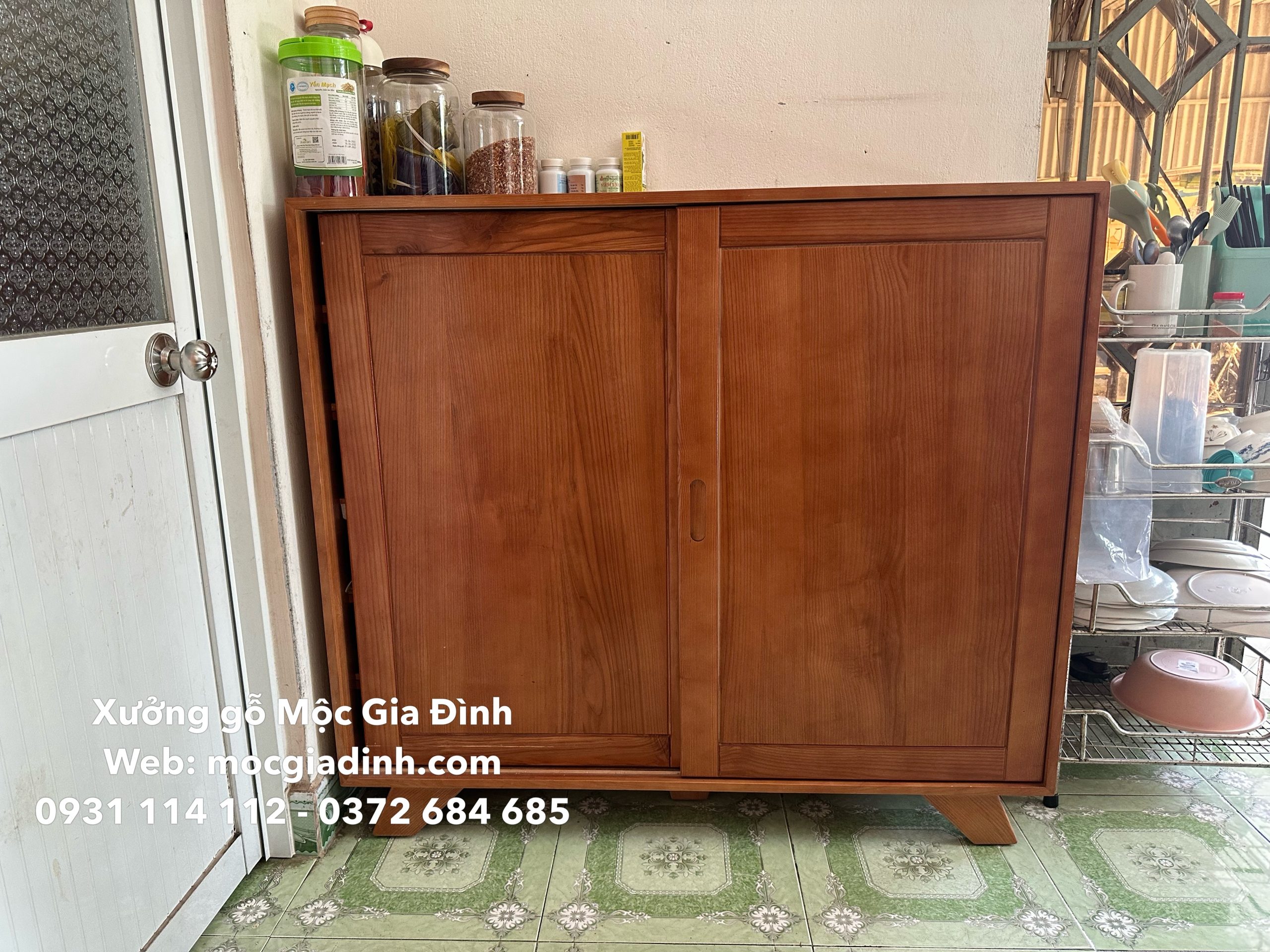 IMG_6382 Tủ dép gỗ sồi hiện đại thông minh