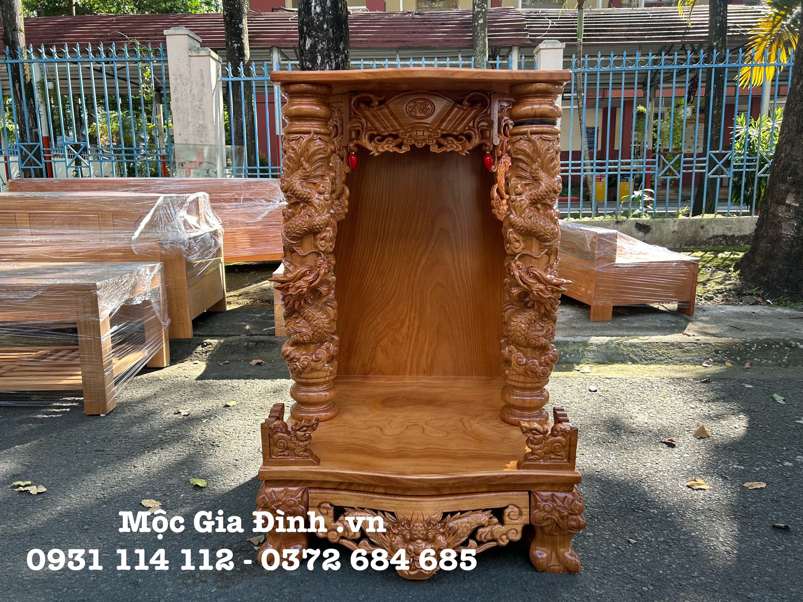 01D9FC4C-1226-49B8-8DE9-033AE8AE9FBF Bàn thờ Thần Tài Rồng Mây 68*68*107