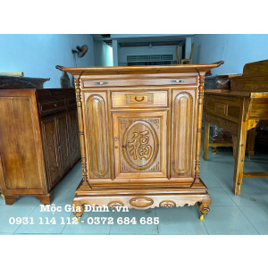 Tủ thờ Tràm Rừng Chữ Phúc 127cm