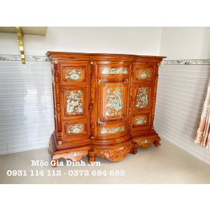 Tủ thờ Gõ Đỏ Phệ Cẩn Trai 1.8m cao cấp