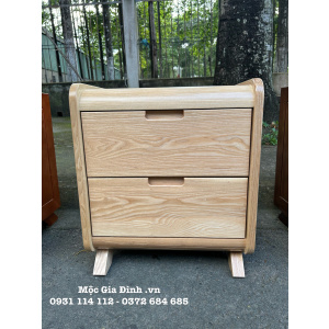 Tủ đầu giường Sồi Ngăn Ẩn màu tự nhiên