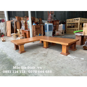 Bộ ghế Góc Mặt Nguyên Khối 6cm