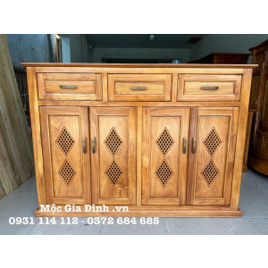 Tủ dép Gõ Đỏ Kim Cương gỗ quý
