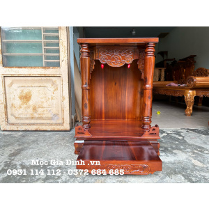 Bàn thờ Thần Tài Gỗ Tràm Phúc Lộc Thọ- 58*48*81