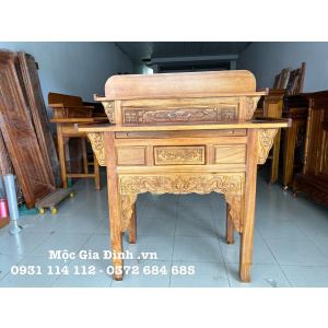 Bàn thờ Gia Tiên Nhị Cấp Gõ Đỏ