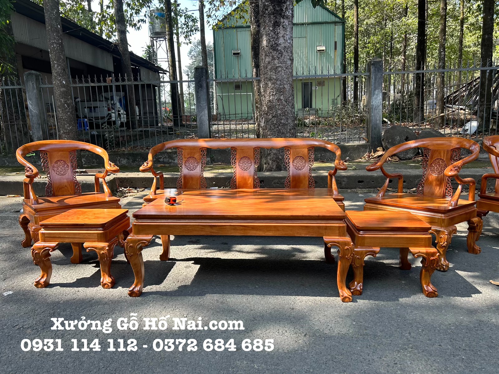 bộ bàn ghế gỗ gõ