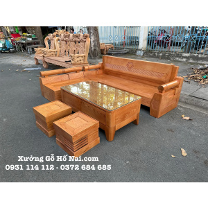 Bộ bàn ghế Góc Sồi Kim Cương hiện đại