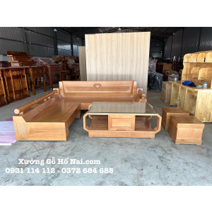 Bộ bàn ghế Góc Beech Kim Cương đơn giản