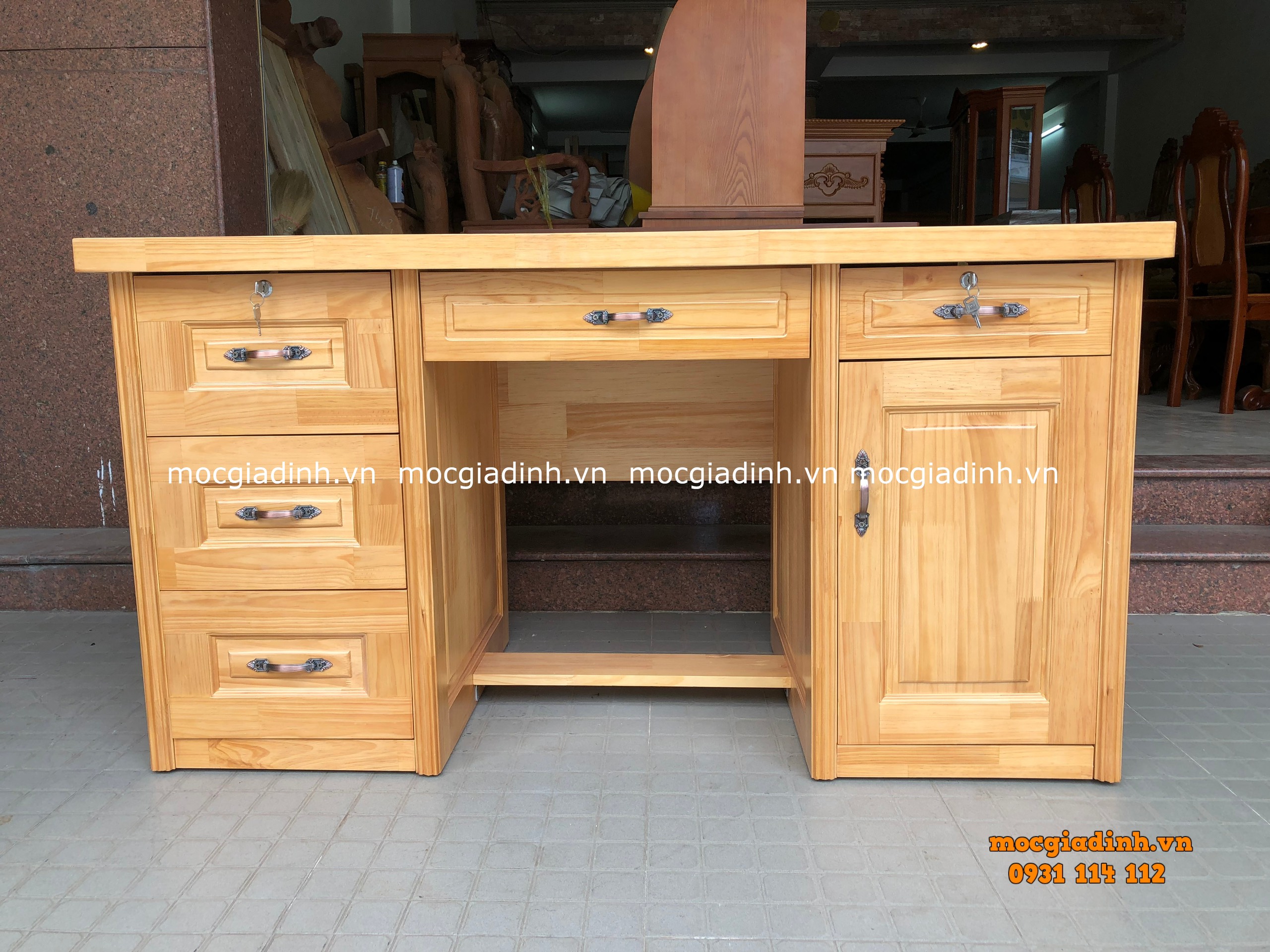 da1376643d57004354705a2382993509 Bàn làm việc Gỗ Thông TN gỗ tự nhiên