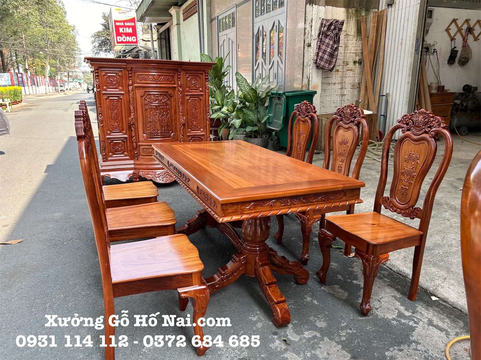 eZy Watermark_21-02-2024_02-34-24-2120PM Bàn ăn Căm xe Chữ Nhật 6 ghế