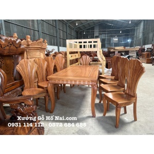 Bàn ăn Gõ Đỏ Đại Dương poseidon