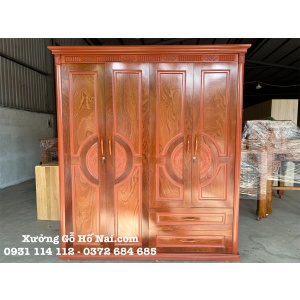 Tủ quần áo Xoan Phủ 4 cánh giá rẻ
