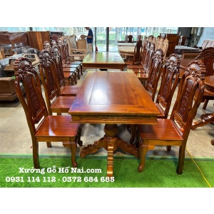 Bàn ăn Tràm Vuông 6 ghế cao cấp