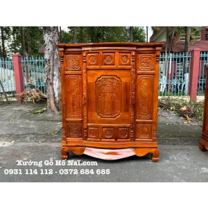 Tủ thờ Tràm Chạm 4 chân