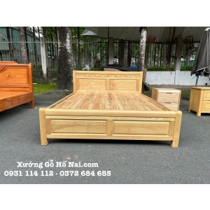 Giường Ngủ Sồi Pháp Bông Đối